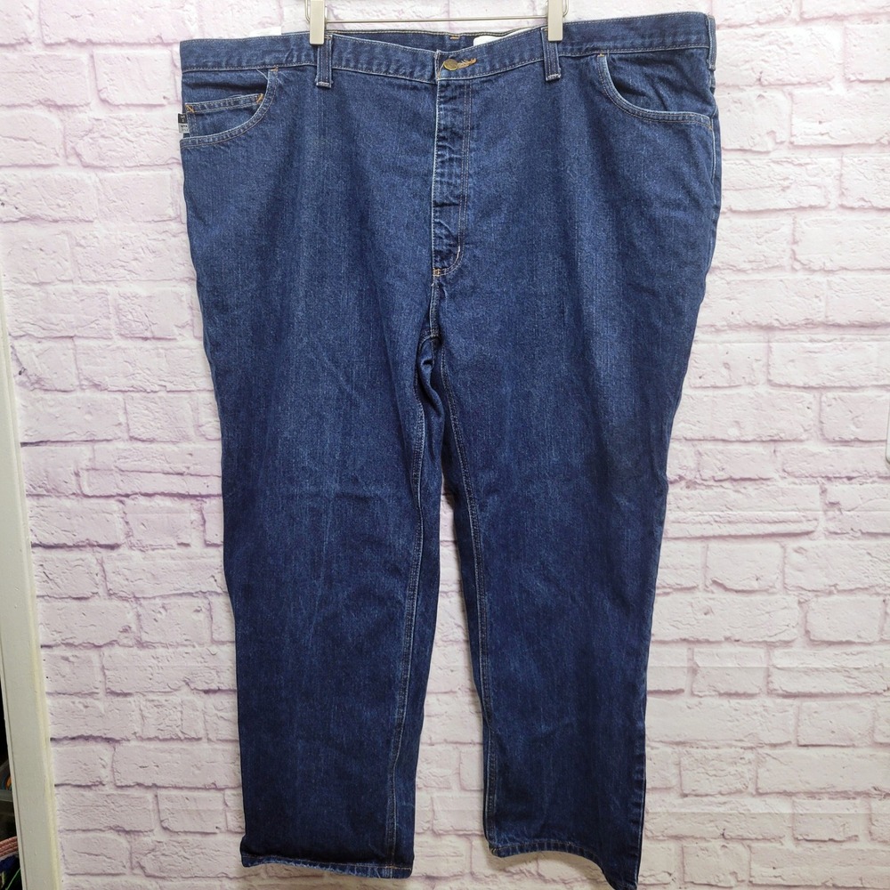 Carhartt FR Fire Flame Resistant Jeans Men 50x30 Blue Denim Workwear Gorpcore